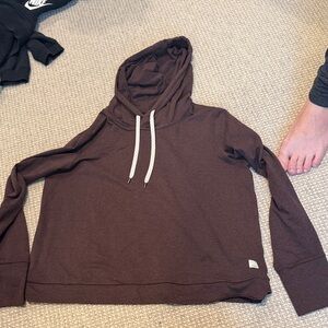 Vuori Dark Brown Hoodie Sweater